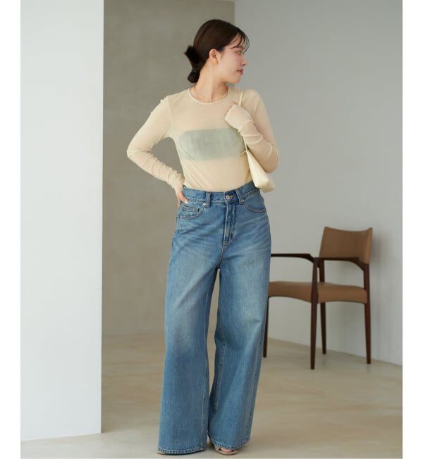 Plage「《追加》Flocky Mesh ロンT」|Tシャツ・カットソー|