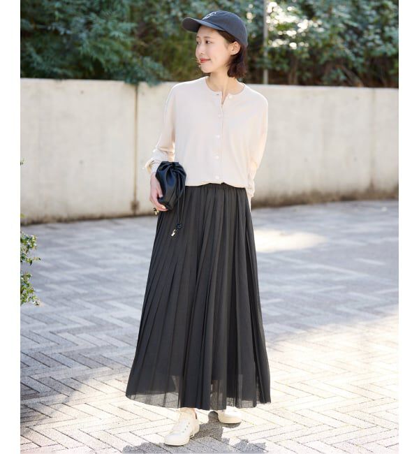 SLOBE IENA「《シリーズあり》コットンキュプラクルーネックカーディガン」|カーディガン|