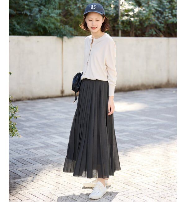 SLOBE IENA「《シリーズあり》コットンキュプラクルーネックカーディガン」|カーディガン|