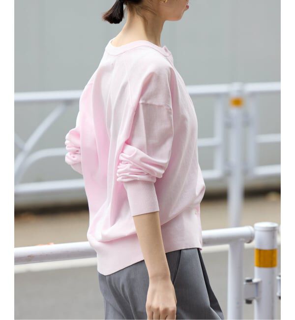 SLOBE IENA「《シリーズあり》コットンキュプラクルーネックカーディガン」|カーディガン|