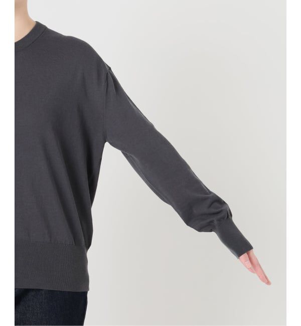 SLOBE IENA「《シリーズあり》コットンキュプラクルーネックカーディガン」|カーディガン|