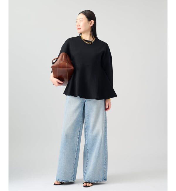 VERMEIL par iena「ペプラムダンボールプルオーバー」|ニット・セーター|