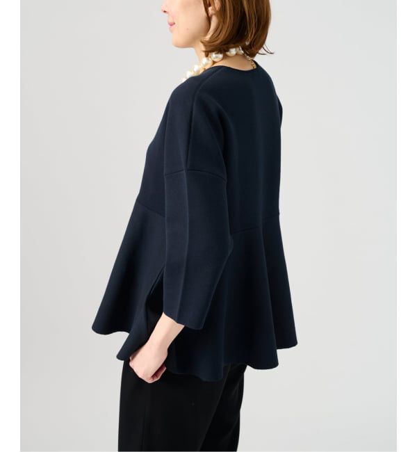 VERMEIL par iena「ペプラムダンボールプルオーバー」|ニット・セーター|