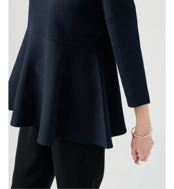 VERMEIL par iena「ペプラムダンボールプルオーバー」|ニット・セーター|