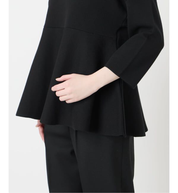 VERMEIL par iena「ペプラムダンボールプルオーバー」|ニット・セーター|