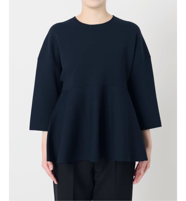 VERMEIL par iena「ペプラムダンボールプルオーバー」|ニット・セーター|