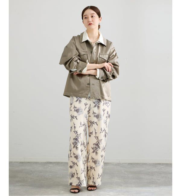 IENA「フィブリルサテン ミリタリーブルゾン」|ミリタリージャケット|