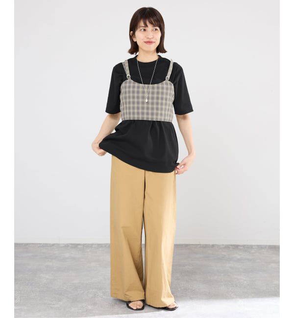 IENA「《予約》GGG/ジージージー CN PLEAT T Tシャツ 02-01-1868」|Tシャツ・カットソー|