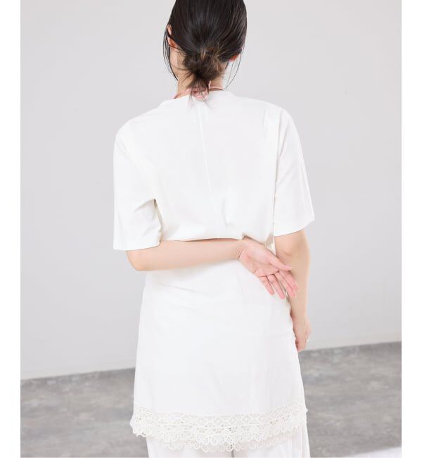 IENA「《予約》GGG/ジージージー CN PLEAT T Tシャツ 02-01-1868」|Tシャツ・カットソー|