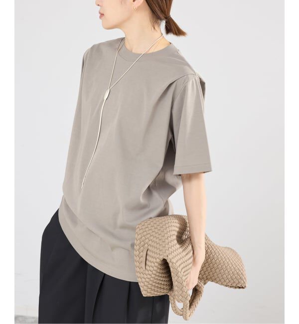 IENA「《予約》GGG/ジージージー CN PLEAT T Tシャツ 02-01-1868」|Tシャツ・カットソー|