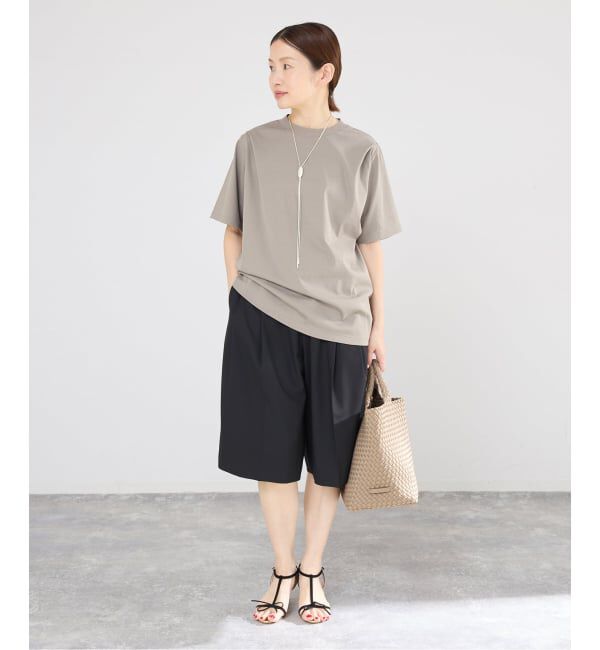 IENA「《予約》GGG/ジージージー CN PLEAT T Tシャツ 02-01-1868」|Tシャツ・カットソー|