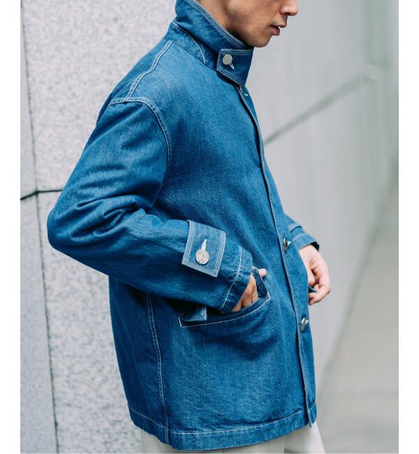 EDIFICE「MACKINTOSH(マッキントッシュ) 別注 HUMBIE デニム SHORT SL(ウォッシュ)」|デニムジャケット|