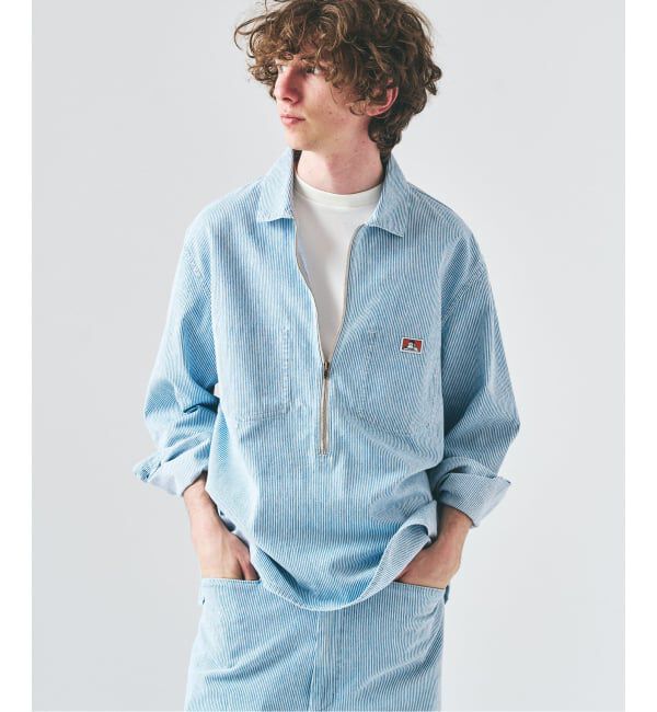 417 EDIFICE「【BEN DAVIS / ベンデイビス】417別注 Half Zip Shirt」|シャツ・ブラウス|