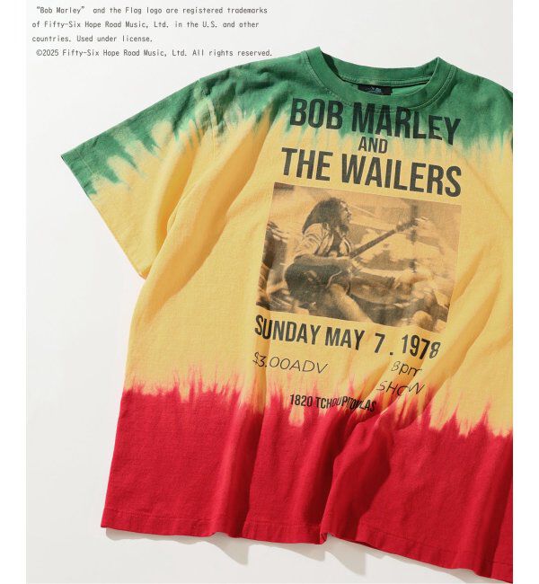 JOURNAL STANDARD relume「BOB MARLEY / ボブ・マーリー 別注 フェードプリントTシャツ」|Tシャツ・カットソー|オレンジ