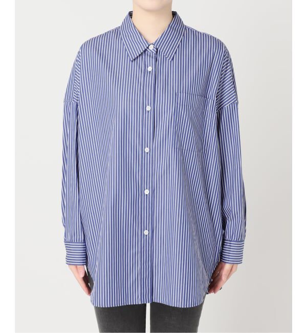 JOURNAL STANDARD relume「コンパクトコットンストライプビッグシャツ」|シャツ・ブラウス|