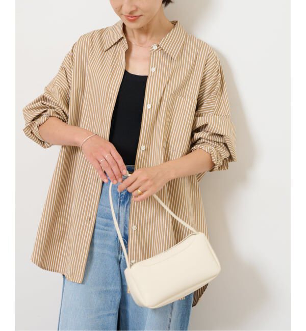 JOURNAL STANDARD relume「コンパクトコットンストライプビッグシャツ」|シャツ・ブラウス|ベージュ