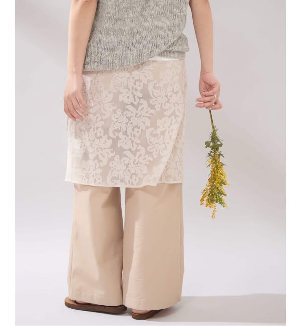 JOURNAL STANDARD「《WEB限定追加予約2》【osedit】エンブロイダリーオーガンジーラップスカート」|スカート|