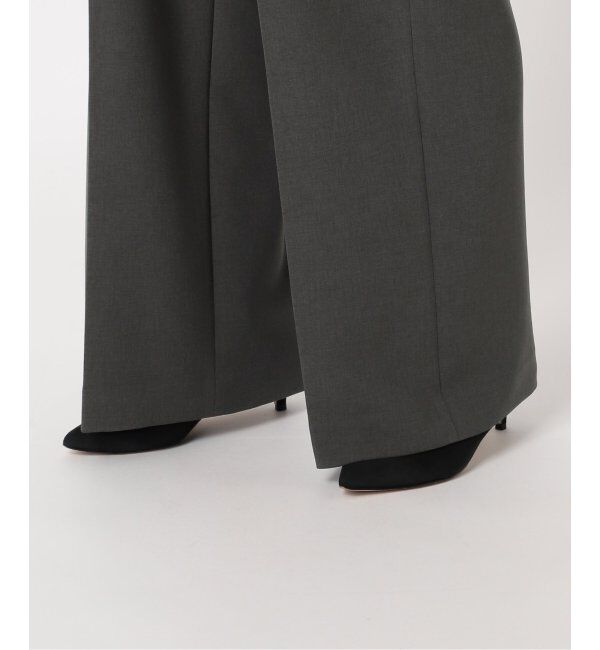 Spick and Span「《追加》ダブルクロスツータックパンツ」|スラックス|