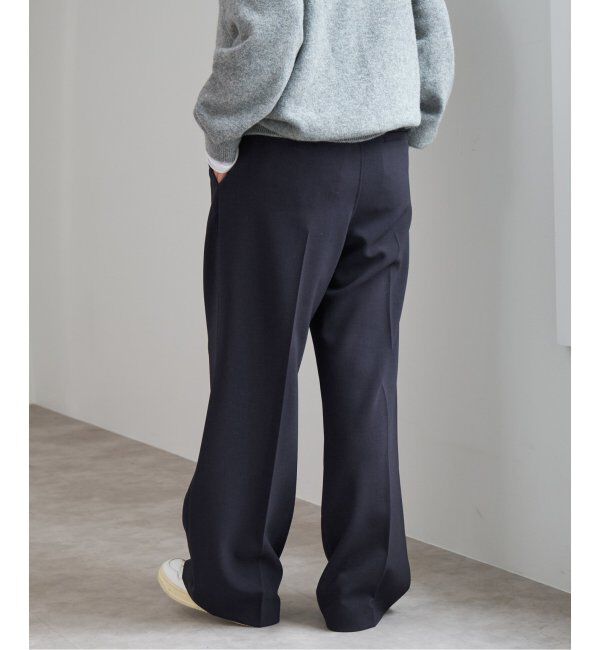 Spick and Span「《追加2》ダブルクロスツータックパンツ」|スラックス|