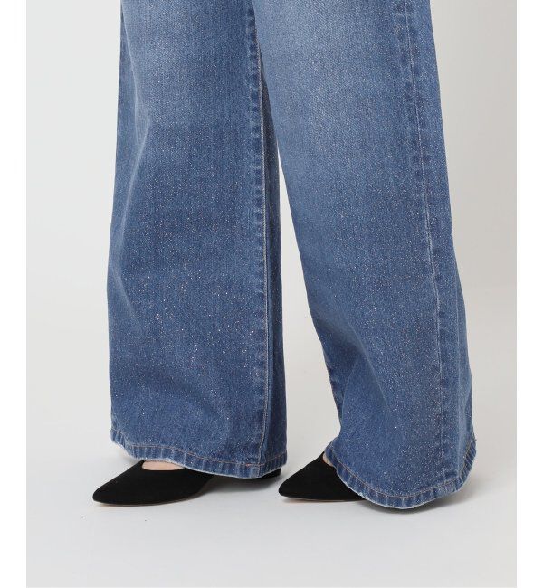 U by SPICK&SPAN「グリッタールーズバギーデニム」|デニム|