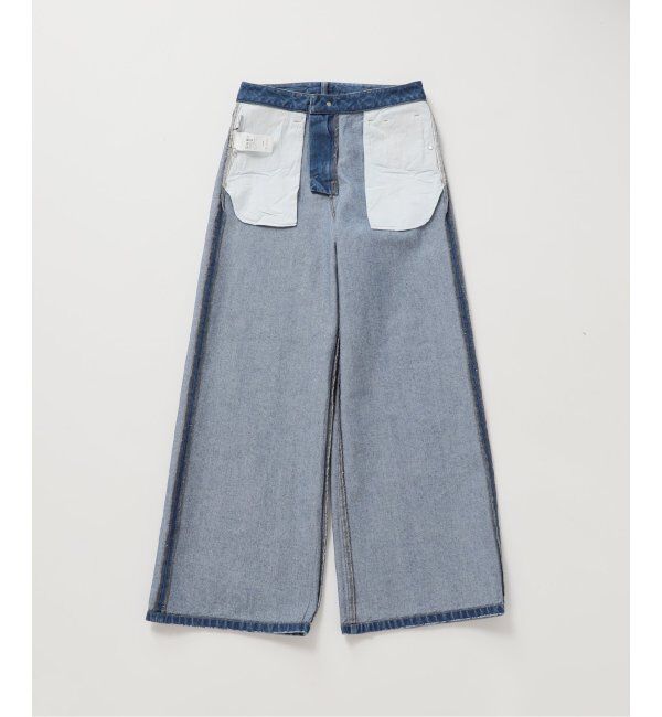 U by SPICK&SPAN「グリッタールーズバギーデニム」|デニム|