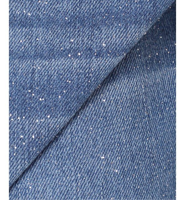 U by SPICK&SPAN「グリッタールーズバギーデニム」|デニム|