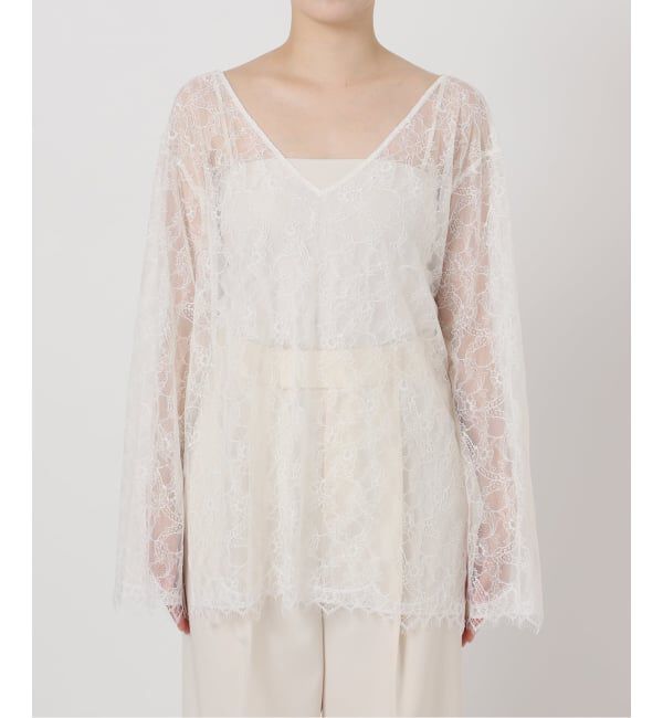 NOBLE「《追加》サラサシアーレースブラウス」|シャツ・ブラウス|