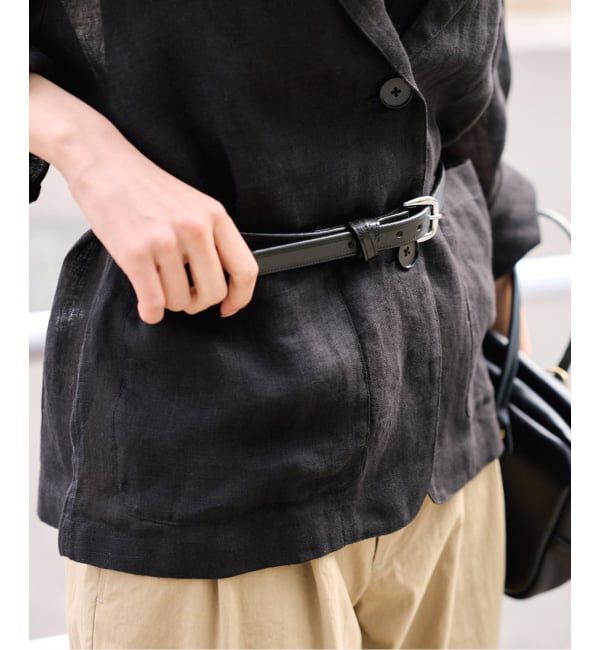 FRAMeWORK「TORY LEATHER/トリーレザー 3/4 narrow ベルト」|ベルト|ブラック