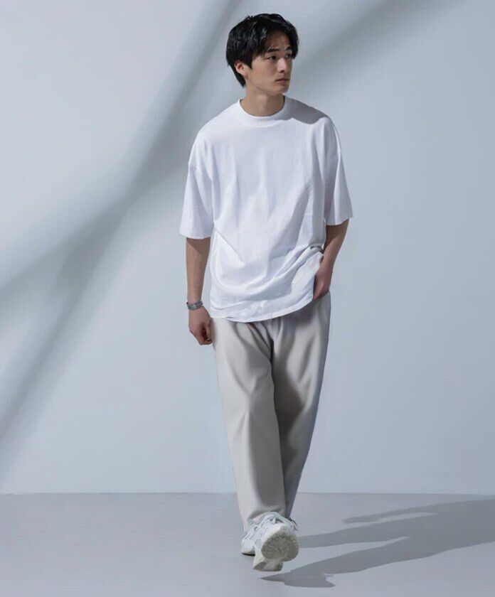 nano･universe「Anti Soaked(R)汗染み防止 クルーネックビッグT」|Tシャツ・カットソー|