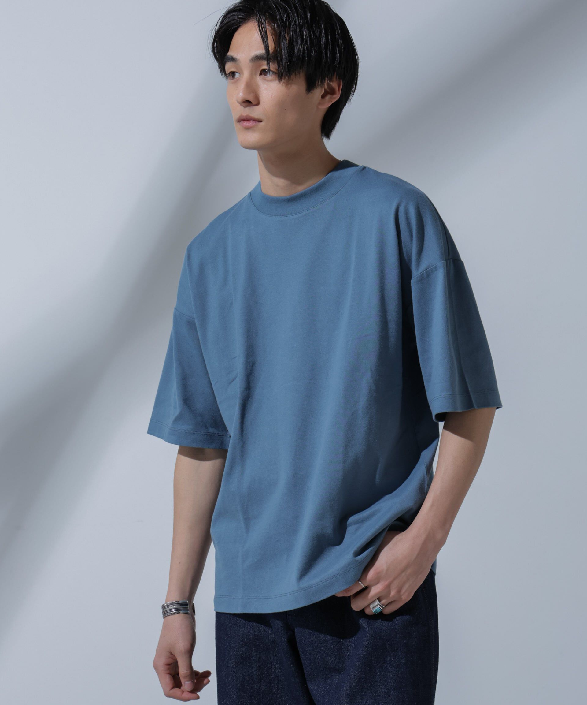 nano･universe「Anti Soaked(R)汗染み防止 クルーネックビッグT」|Tシャツ・カットソー|