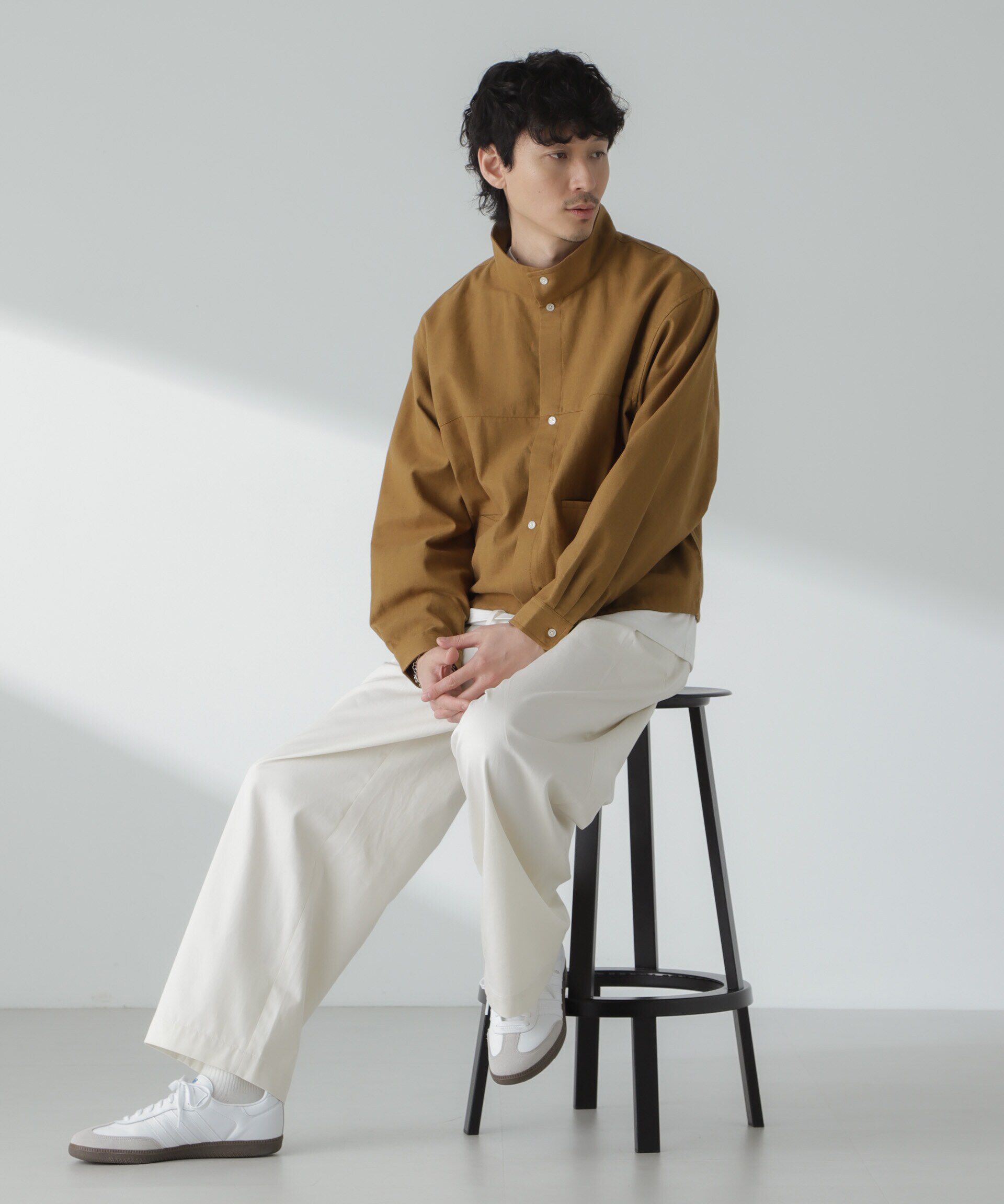 nano･universe「「大人のワイドパンツ」2タックワイドトラウザーズ」|チノ|