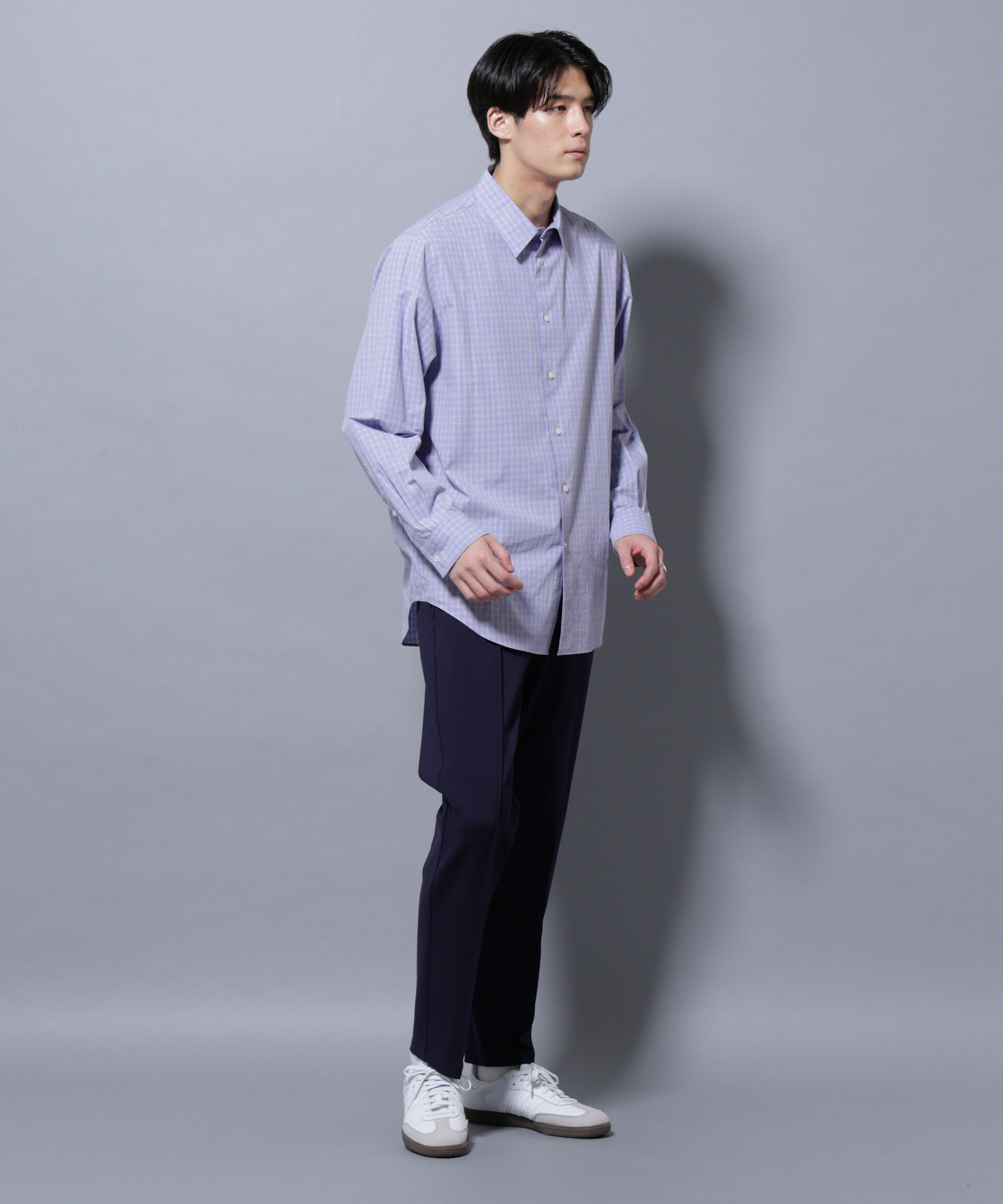 nano･universe「「モダンコンフォートシリーズ」スリムイージースラックス」|チノ|