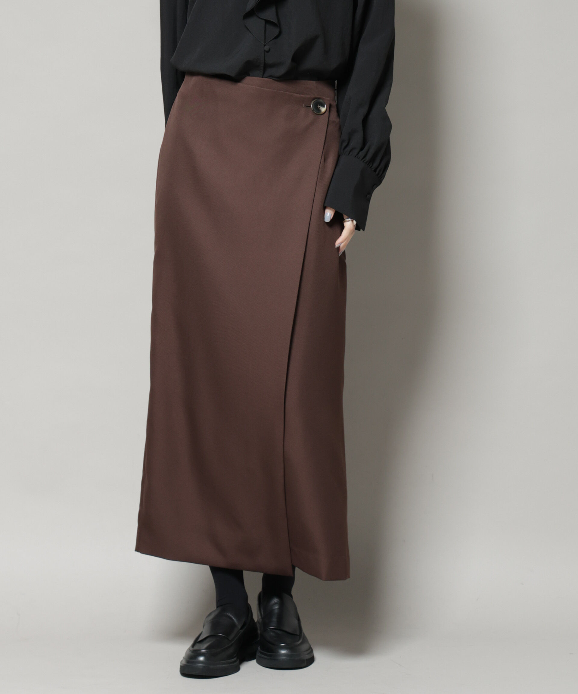 nano･universe「ラップ風スカート」|スカート|