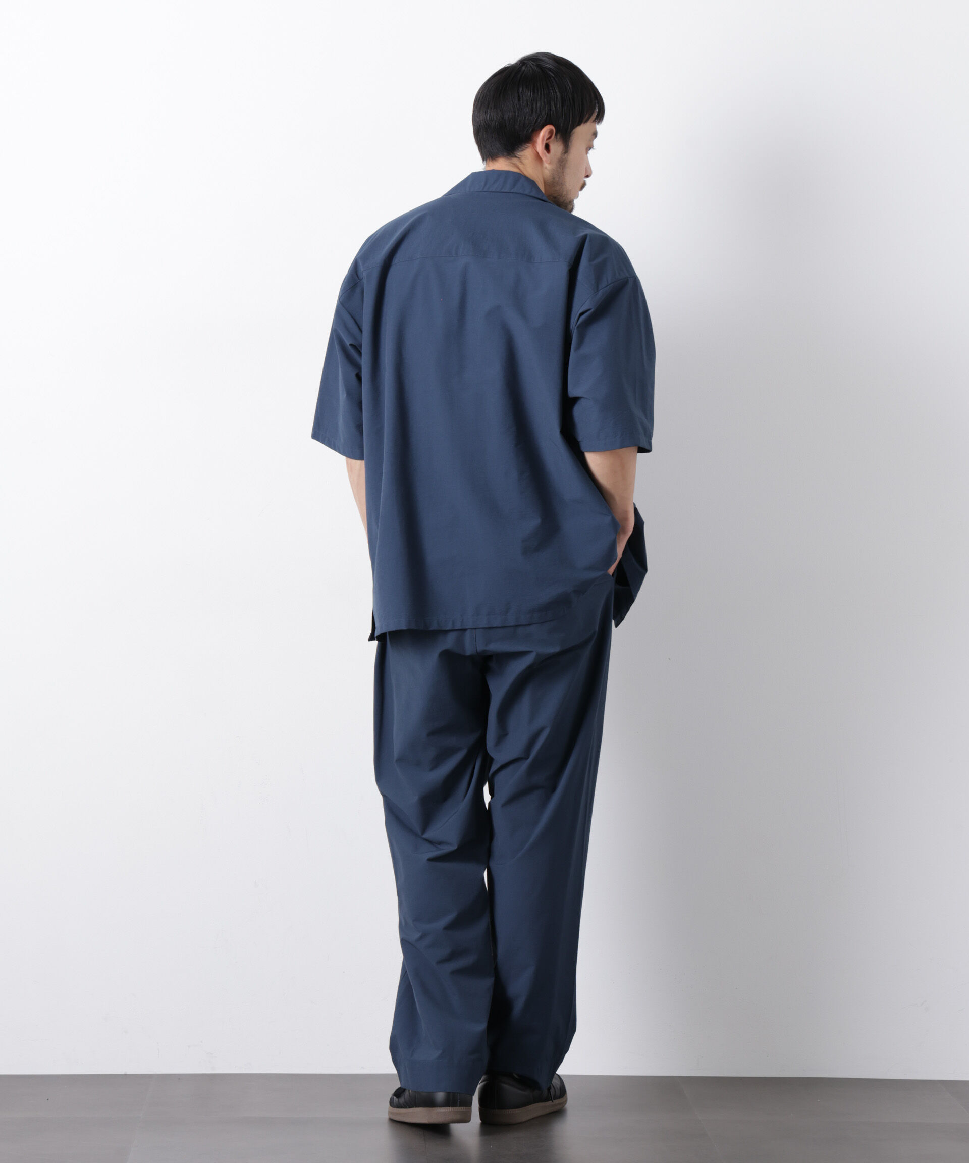 nano･universe「ストレッチワイド オープンカラーシャツ 半袖」|シャツ・ブラウス|