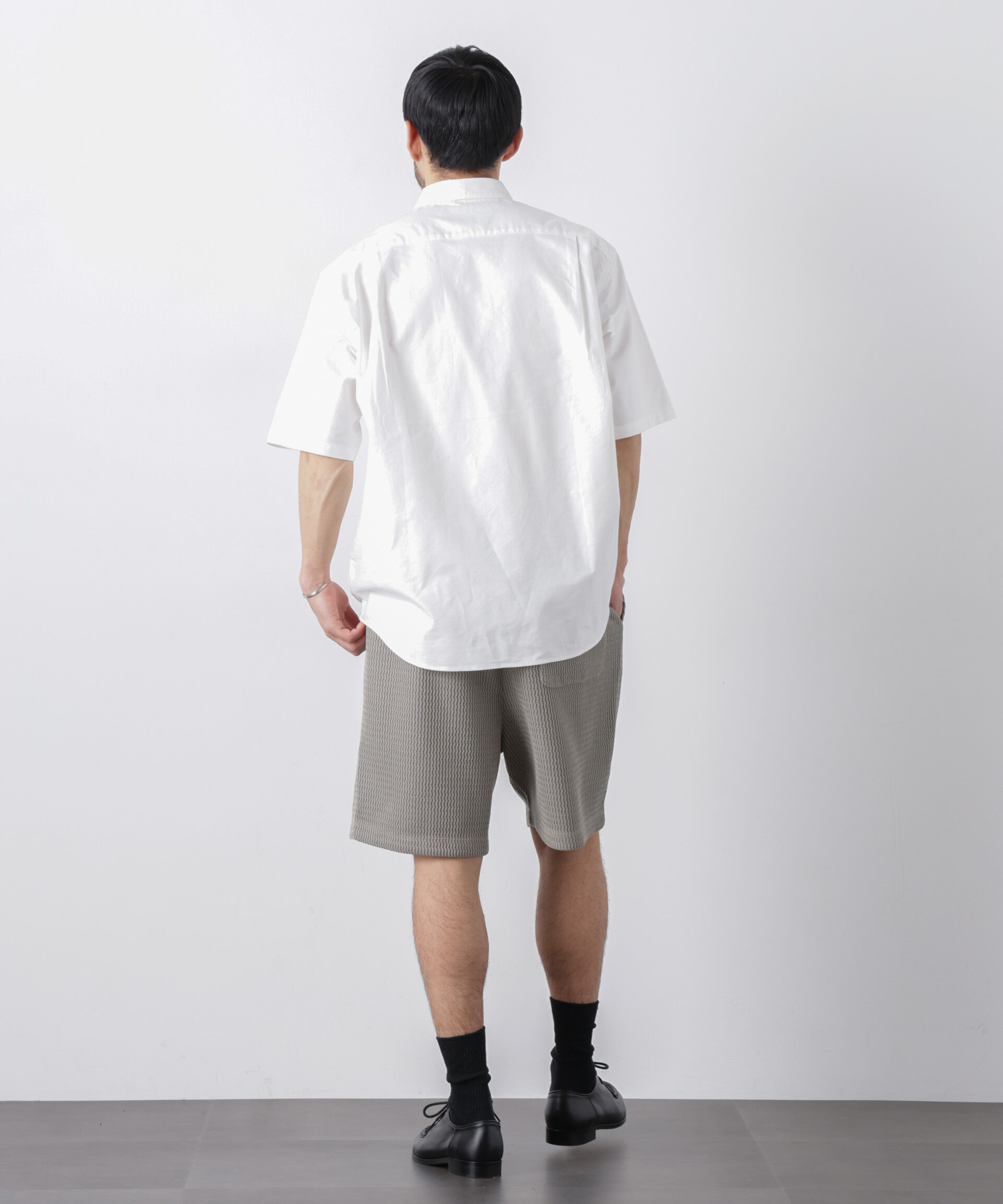 nano･universe「ナノベアOXシャツ 半袖」|シャツ・ブラウス|