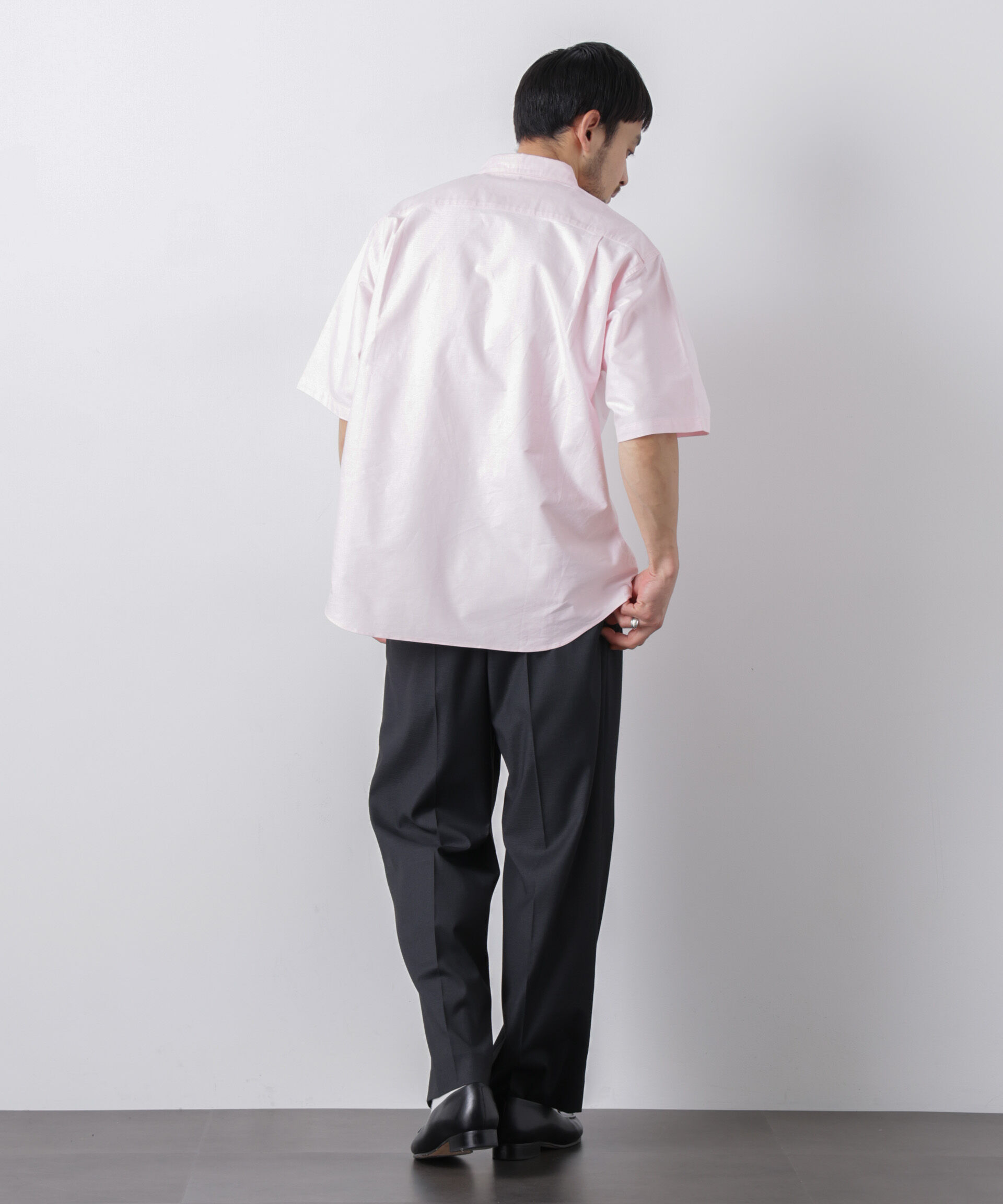 nano･universe「ナノベアOXシャツ 半袖」|シャツ・ブラウス|