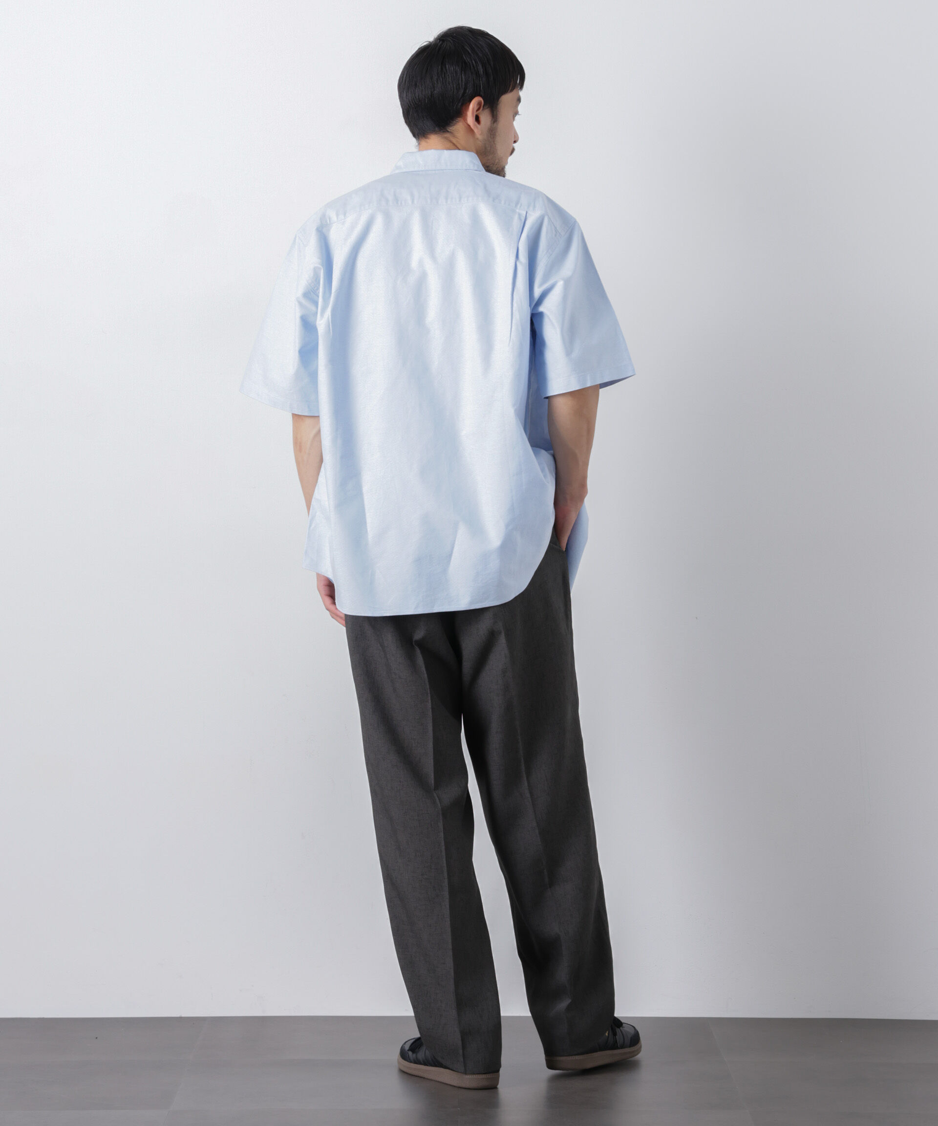 nano･universe「ナノベアOXシャツ 半袖」|シャツ・ブラウス|