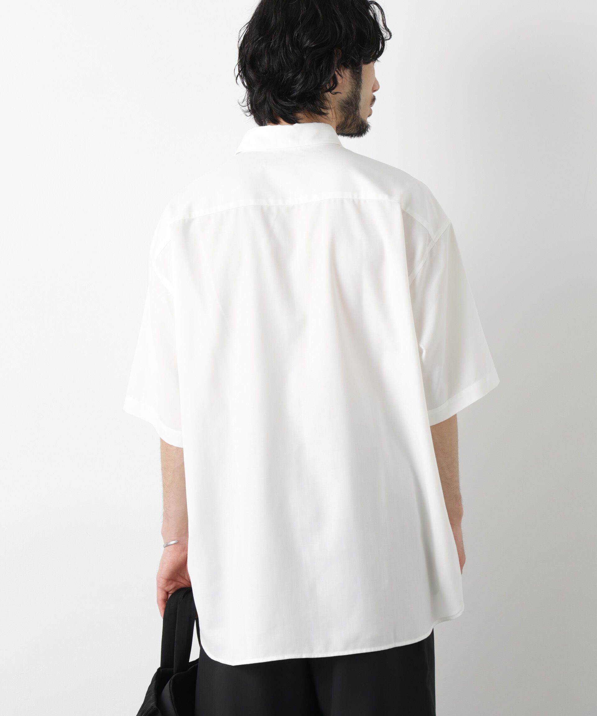 nano･universe「ビッグドレープシャツ 半袖」|シャツ・ブラウス|