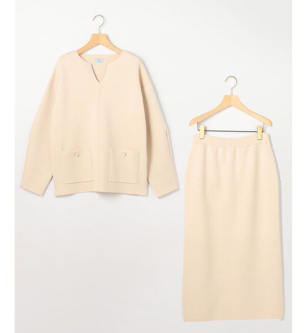 組曲「【加藤ローサさん着用】スムースストレッチニットアップ」|スーツ|