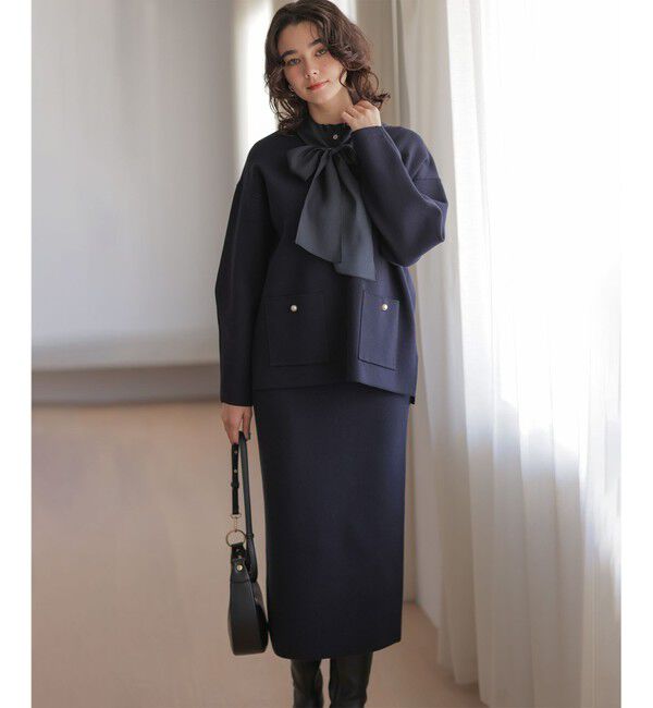 組曲「【加藤ローサさん着用】スムースストレッチニットアップ」|スーツ|