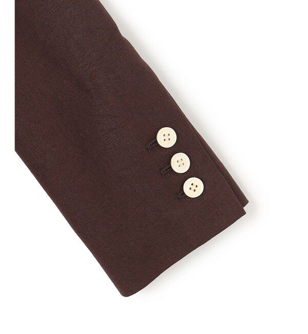 BEIGE,「【L-size】CAROLE / リネンライク ダブルジャケット」|テーラードジャケット|