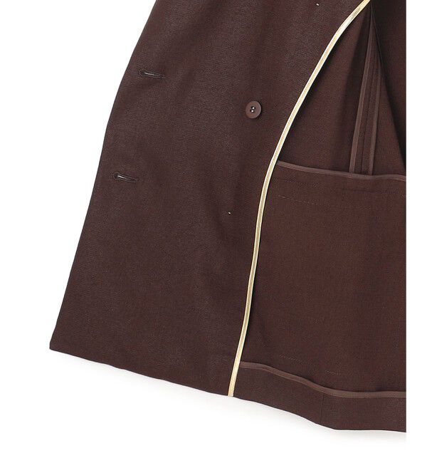 BEIGE,「【L-size】CAROLE / リネンライク ダブルジャケット」|テーラードジャケット|