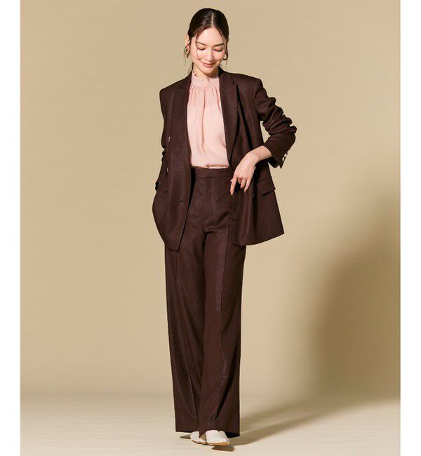 BEIGE,「【L-size】CAROLE / リネンライク ダブルジャケット」|テーラードジャケット|