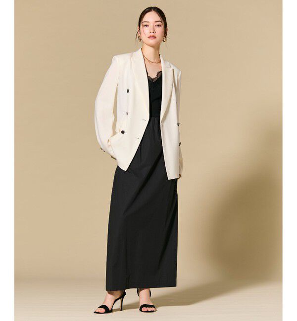 BEIGE,「CAROLE / リネンライク ダブルジャケット」|テーラードジャケット|