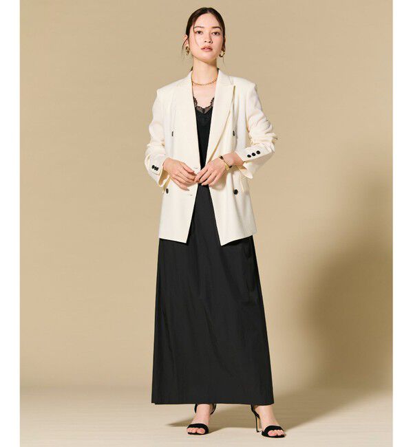 BEIGE,「CAROLE / リネンライク ダブルジャケット」|テーラードジャケット|