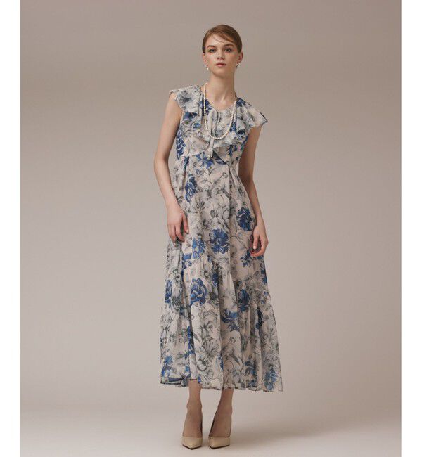 Diagram「フラワープリントフリルワンピース」|ワンピース|