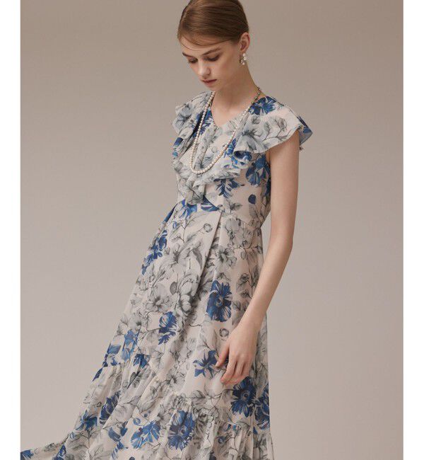 Diagram「フラワープリントフリルワンピース」|ワンピース|