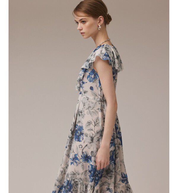 Diagram「フラワープリントフリルワンピース」|ワンピース|