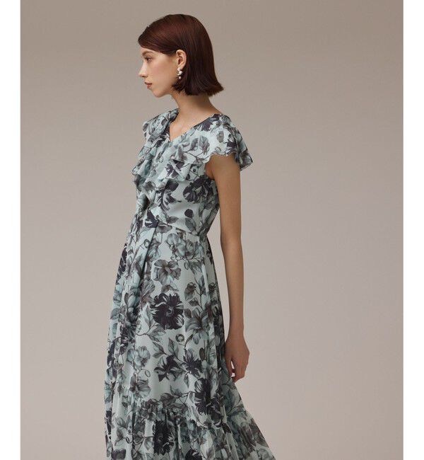 Diagram「フラワープリントフリルワンピース」|ワンピース|