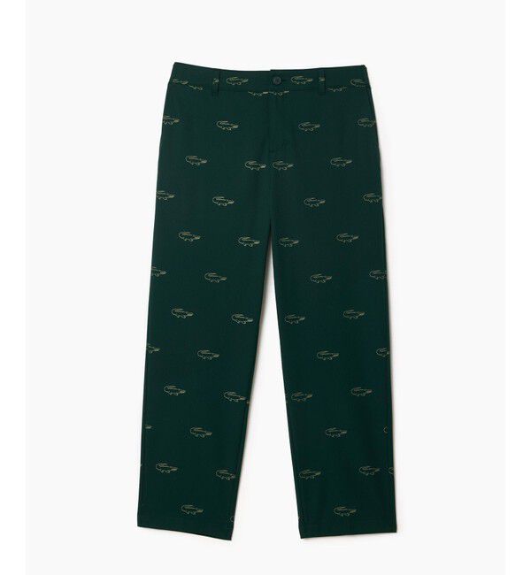 LACOSTE「吸水速乾 ウルトラドライ チェックゴルフパンツ」|チノ|